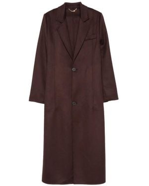 Victoria Beckham Tailored Single-Breasted Coat - Purple