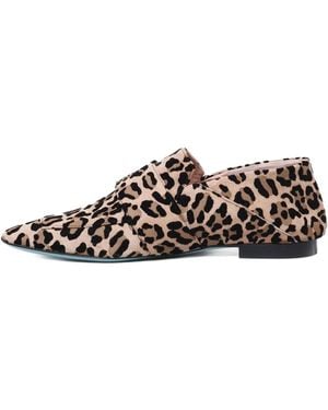 Fratelli Russo Leopard-Print Embellished Loafers - White
