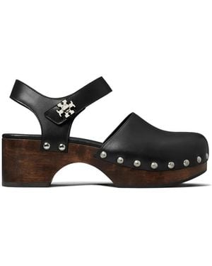 Tory Burch Turnlock Clogs - Black
