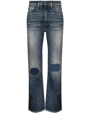 R13 High-Waisted Slim-Cut Jeans - Blue