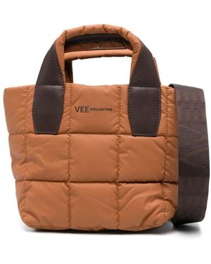 VEE COLLECTIVE Borsa Tote Porter Mini - Marrone