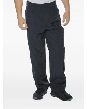 ARMANI EXCHANGE Pleated-Front Crinkled Pants - Blue