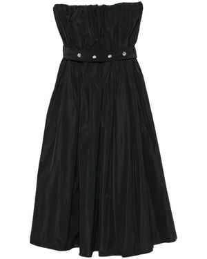 MSGM Buttoned Belted Dress - Black