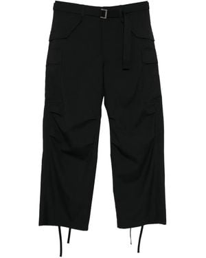 Sacai Belted Cargo Trousers - Black
