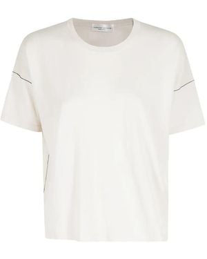Roberto Collina Contrast-Stitching T-Shirt - White