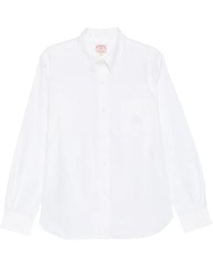 Brain Dead X Brooks Brothers Chemise Boutonnée À Manches Longues - White