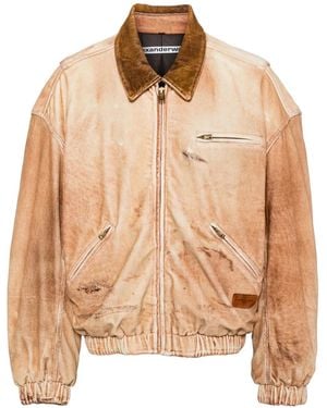 Alexander Wang Chaqueta estampada - Marrón