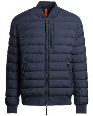 Parajumpers Breving Quilted Down Bomber Jacket - Blue