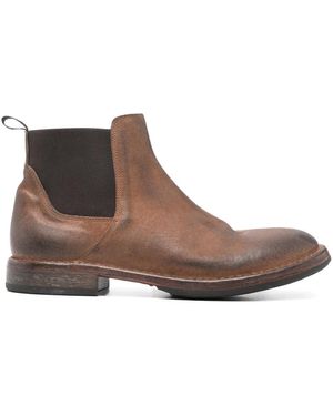 Moma Leather Boots - Brown