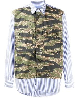 Junya Watanabe Military Vest Layered Shirt - Green