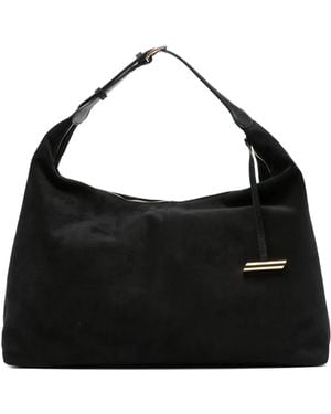 Liffner Bolso bombonera de ante - Negro