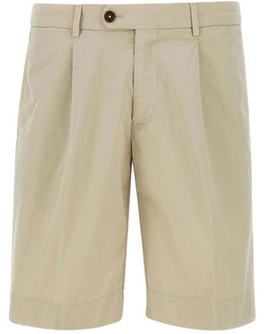 Devore Pleated Shorts - Natural