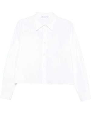 Manuel Ritz Oxford Cropped-Hemd - Weiß