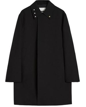 Jil Sander Double-Breasted Coat - Black