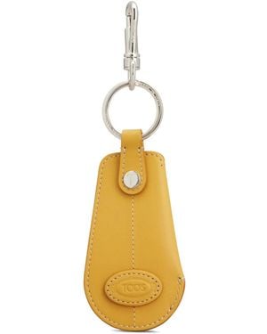 Tod's Schlüsselanhänger mit Kontrastnähten - Mettallic