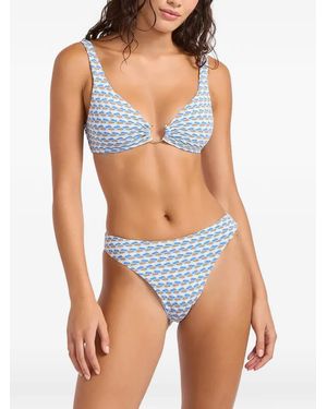 Seafolly Mala Bikini Mit Ring - Blau