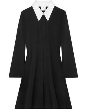 Courreges Polo Tailoring Mini Dress - Black