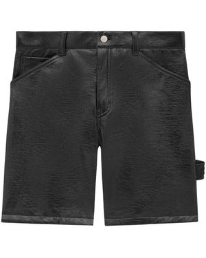 Courreges Vinyl Bermuda Shorts - Black