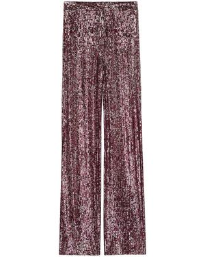 St. John Pantaloni Con Paillettes - Viola