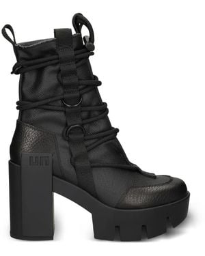 United Nude Grip Desert Lace-Up Platform Boots - Black