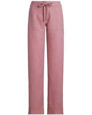 Ralph Lauren Drawstring Patch-Pocket Trousers - Pink