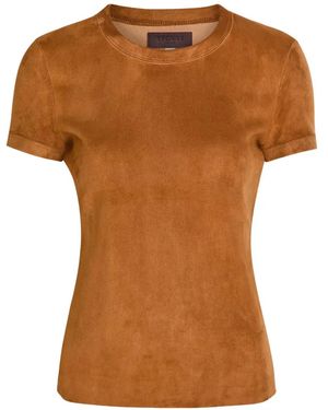 Stouls T-Shirt Mit Rundem Ausschnitt - Braun