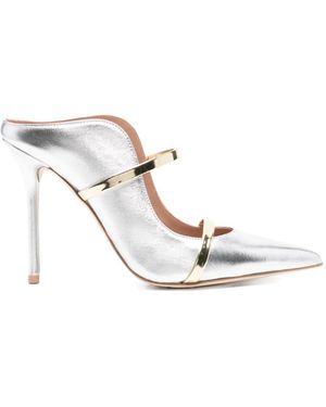 Malone Souliers Maureen 100mm ミュール - ホワイト