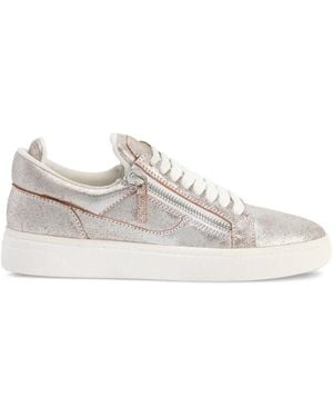 Giuseppe Zanotti Gz94 Double-Zip Low-Top Trainers - White