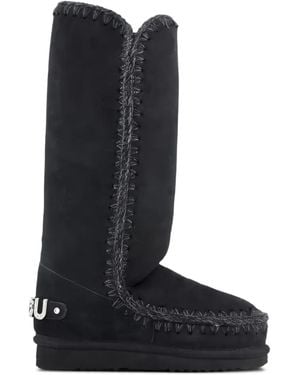 Mou Stitched Boots - Black