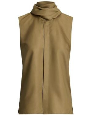 Ralph Lauren Gilmore Sleeveless Top - Green