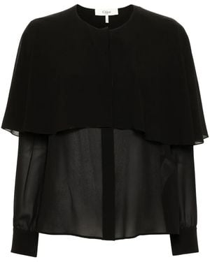 Chloé Silk Top - Black