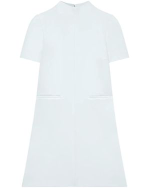 Courreges Twill A-Line Mini Dress - White