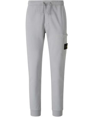 Stone Island Jogginghose Mit Kompass-Patch - Grau