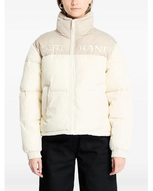 Karlkani Retro Essential Two-Tone Padded Jacket - White