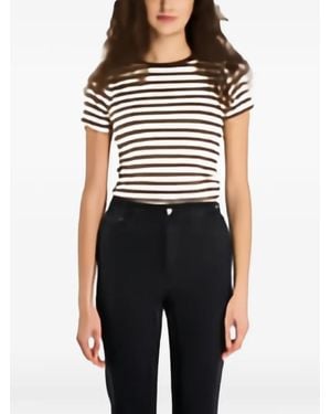 Guess Ss Cn Stripe Embr - Black