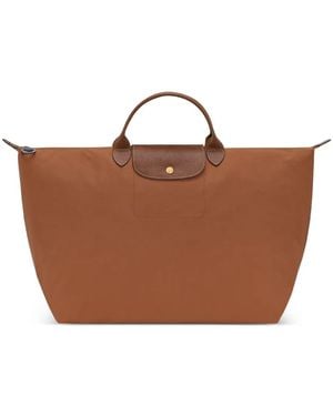 Longchamp Große Le Pliage Reisetasche - Braun
