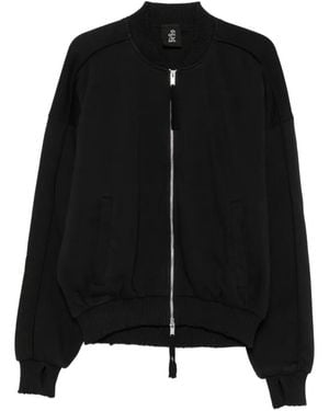 Thom Krom Zip-Up Paneled Jacket - Black