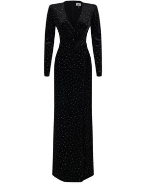 Nissa Stud-Embellished Maxi Dress - Black