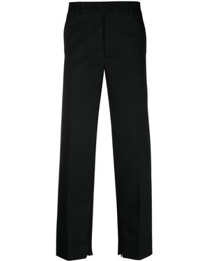 Off-White c/o Virgil Abloh Logo-Embroidered Tailored Trousers - Black