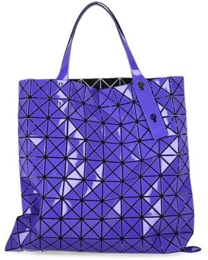 Issey Miyake Prism Gloss Geometric-Panel Tote Bag - Purple
