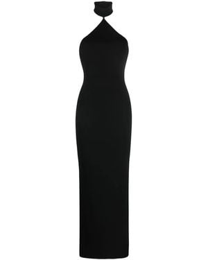 Solace London Blanca Halterneck Maxi Dress - Black