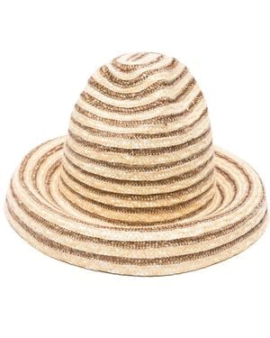 Cult Gaia Magda Straw Bucket Hat - Natural