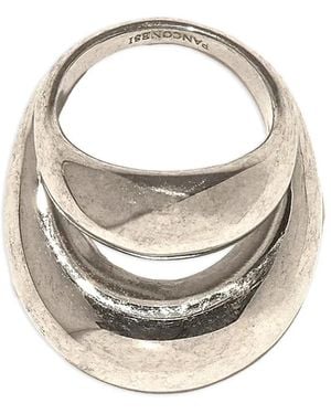 Panconesi Anello Double Blow Up - Bianco