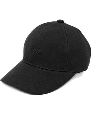 A.P.C. Charlie Cap - Black