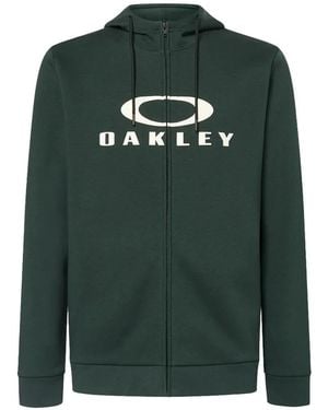 Oakley Bark Logo-Print Hoodie - Green