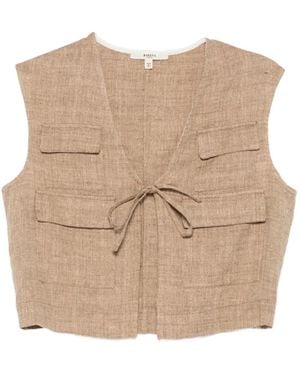 Barena Four-Pocket Tie Vest - Natural