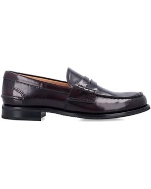 Church's Pembrey Leather Loafers - Red