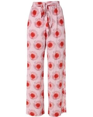 Baum und Pferdgarten Floral Tie Trousers - Red