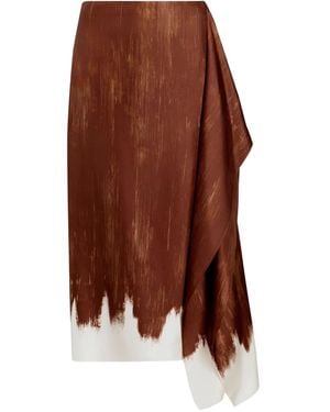 Proenza Schouler Amery Midi Skirt - Brown