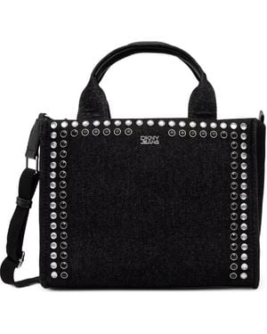 DKNY Stud-Embellished Tote Bag - Black